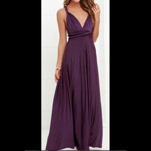Lulus Purple Convertible Maxi Dress